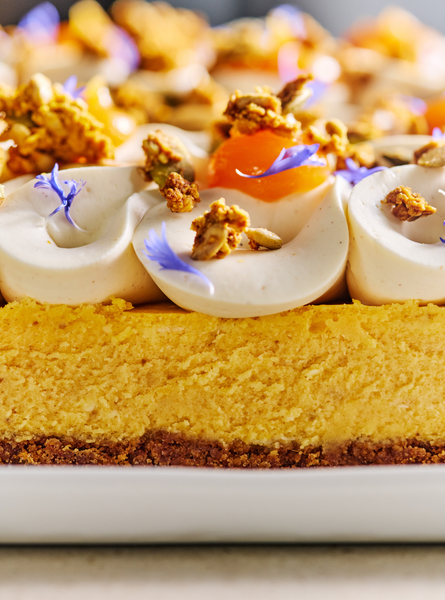 Gâteau au fromage et à la citrouille