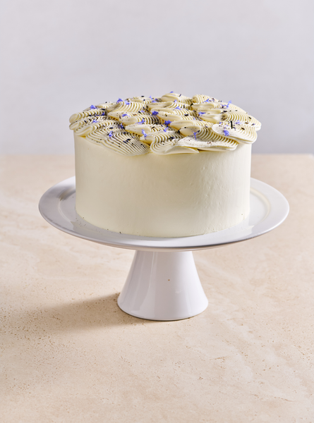 Gâteau au thé Earl Grey et aux bleuets
